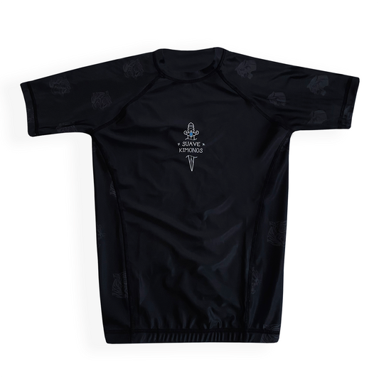 Rash Shirt | Two Tigers | Short Sleeve | Black