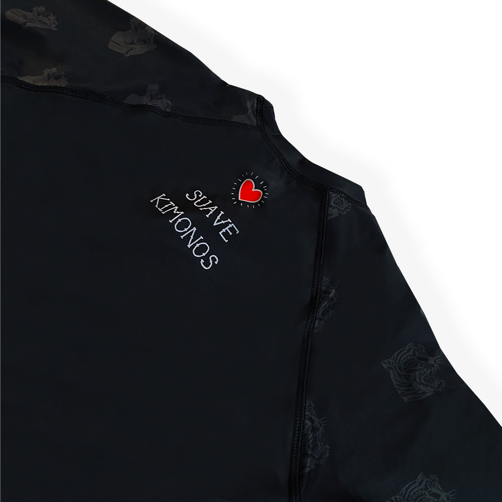 Rash Shirt | Two Tigers | Short Sleeve | Black