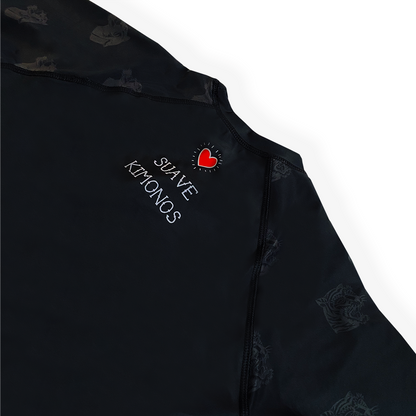 Rash Shirt | Two Tigers | Short Sleeve | Black