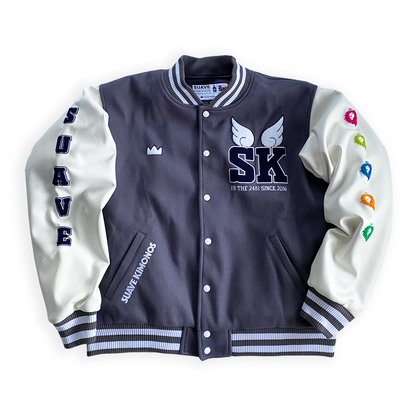 Varsity Jacket | K1 Bomber | Grey