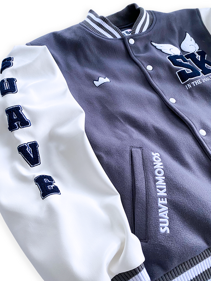Varsity Jacket | K1 Bomber | Grey