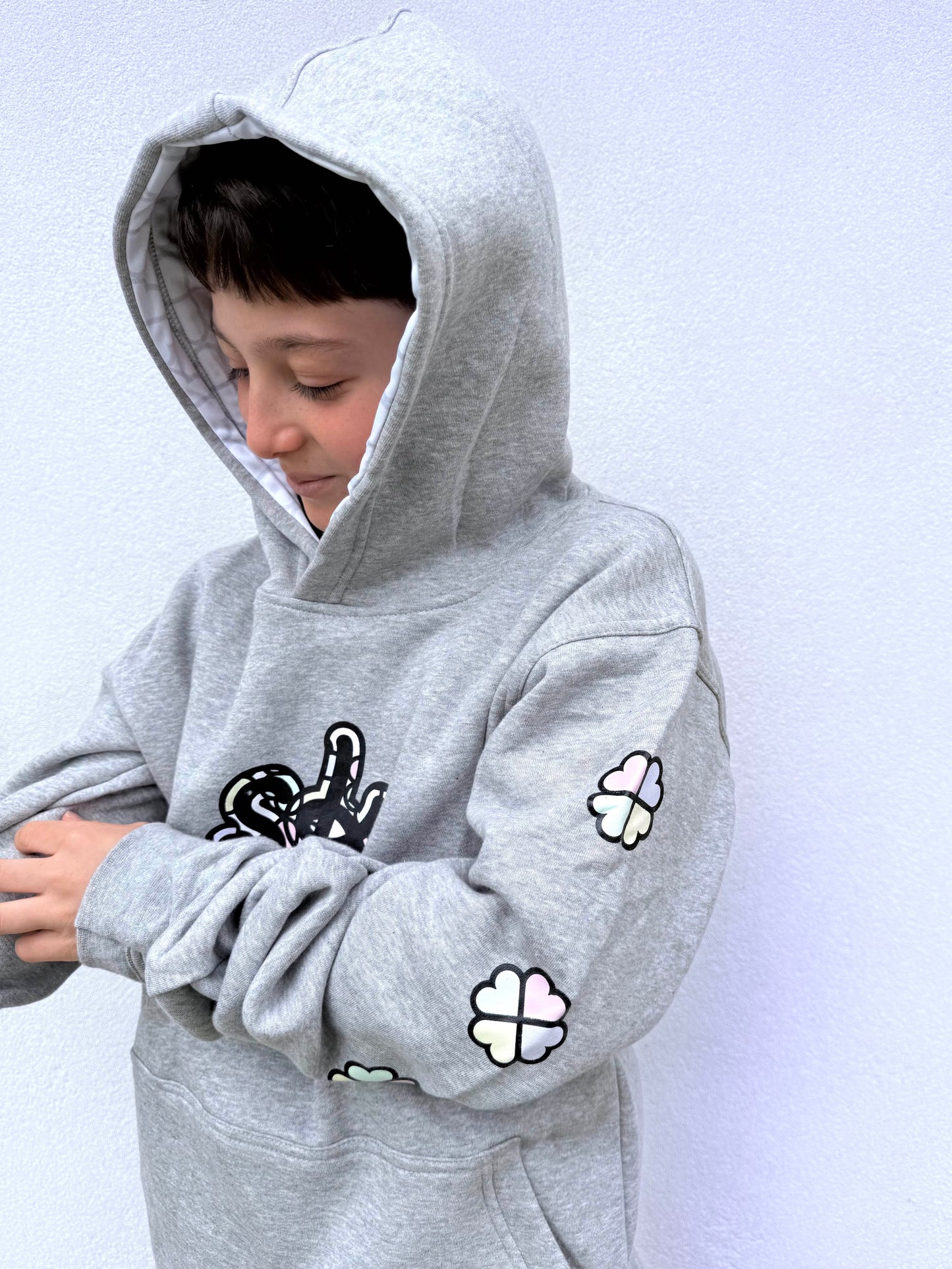 Hoodie | Lucky | Gray