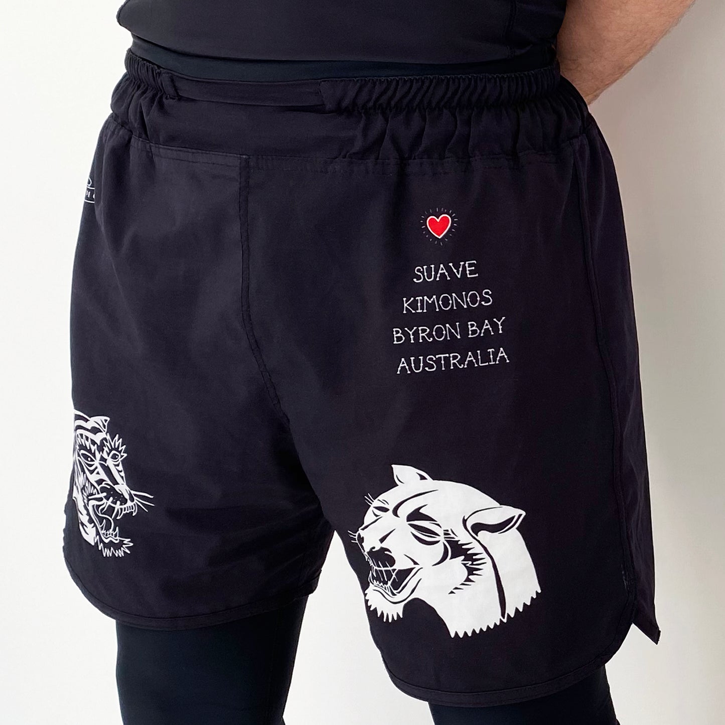 No-Gi Shorts | Two Tigers | Black or White